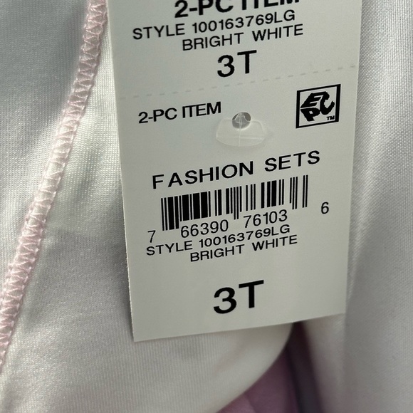 Ideology Girls Sleeveless Power Theme 2-piece Skort Set - Pink White - size 3T - Picture 11 of 11